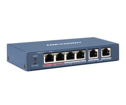 Switch HIKVISION PoE 6-portowy DS-3E0106HP-E 301801345